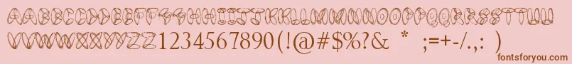 More about Design Bubble Font Design Bubble Font – Brown Fonts on Pink Background