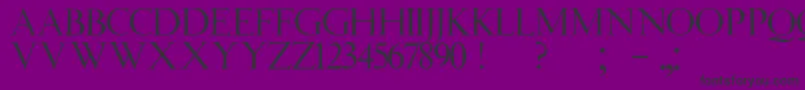 JmhAngelusCap Font – Black Fonts on Purple Background