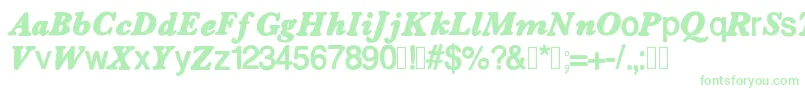 Dessin123 Font – Green Fonts on White Background