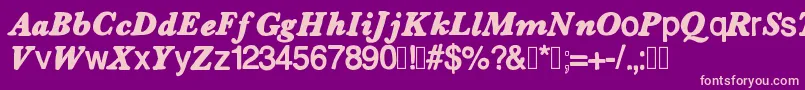 Dessin123 Font – Pink Fonts on Purple Background