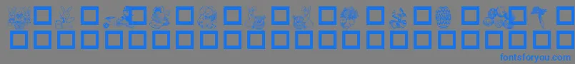 DESTED   Font – Blue Fonts on Gray Background