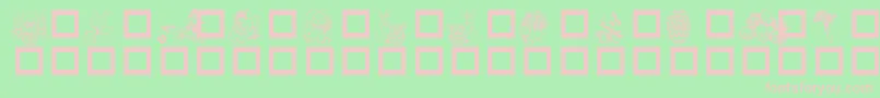 DESTED   Font – Pink Fonts on Green Background