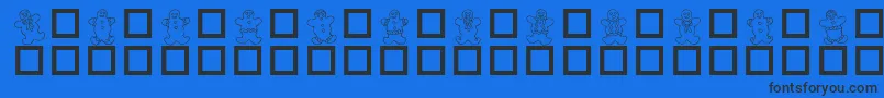 DESTGD   Font – Black Fonts on Blue Background