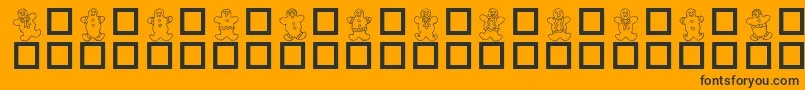 DESTGD   Font – Black Fonts on Orange Background