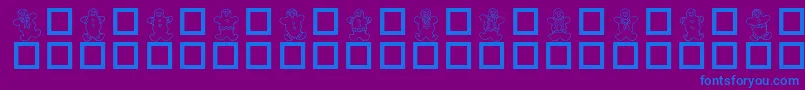 DESTGD   Font – Blue Fonts on Purple Background