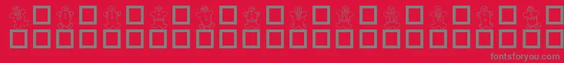 DESTGD   Font – Gray Fonts on Red Background
