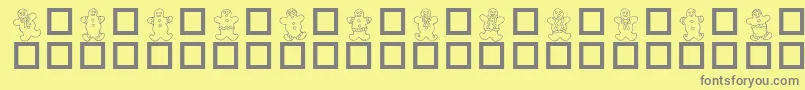 DESTGD   Font – Gray Fonts on Yellow Background