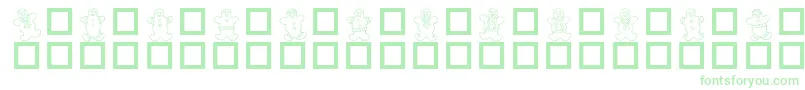 フォントDESTGD   – 緑のフォント