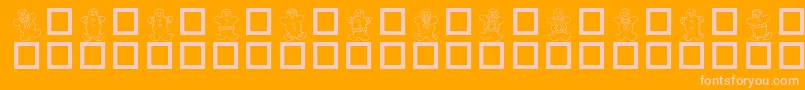 DESTGD   Font – Pink Fonts on Orange Background