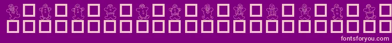 Police DESTGD   – polices roses sur fond violet
