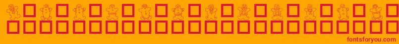 DESTGD   Font – Red Fonts on Orange Background