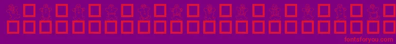DESTGD   Font – Red Fonts on Purple Background