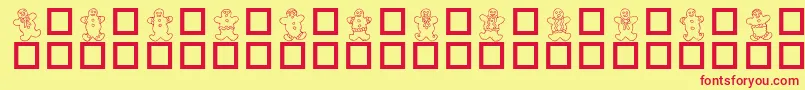 DESTGD   Font – Red Fonts on Yellow Background
