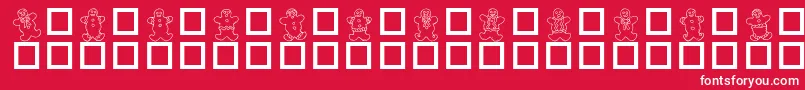 DESTGD   Font – White Fonts on Red Background