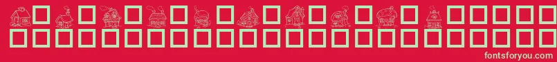 DESTLH   Font – Green Fonts on Red Background