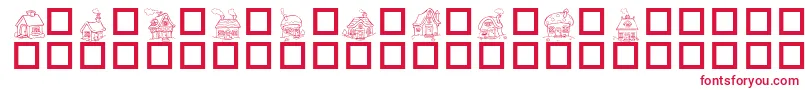 DESTLH   Font – Red Fonts on White Background
