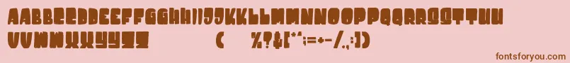 Destone Font – Brown Fonts on Pink Background
