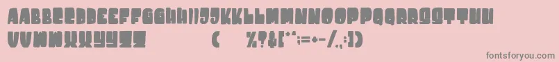 Destone Font – Gray Fonts on Pink Background