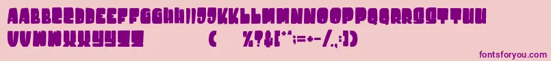 Destone Font – Purple Fonts on Pink Background