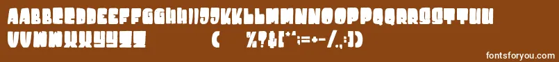 Destone Font – White Fonts on Brown Background