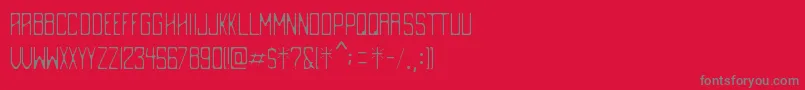 DestrucciРІn Font – Gray Fonts on Red Background