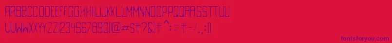 DestrucciРІn Font – Purple Fonts on Red Background