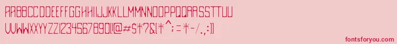 DestrucciРІn Font – Red Fonts on Pink Background