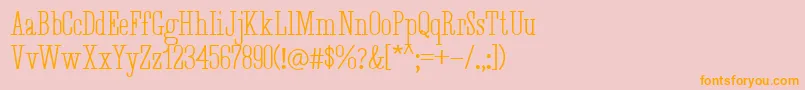 Desuka Slab Demo Font – Orange Fonts on Pink Background