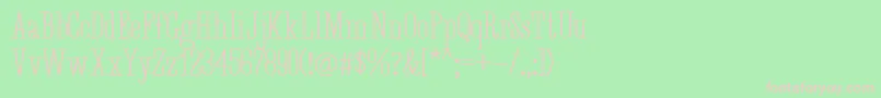 Desuka Slab Demo Font – Pink Fonts on Green Background