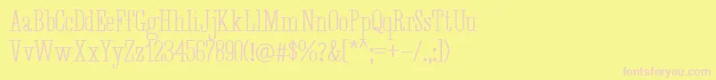 Desuka Slab Demo Font – Pink Fonts on Yellow Background