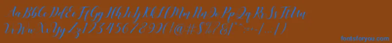 Подробнее о шрифте Desyanti Шрифт Desyanti – синие шрифты на коричневом фоне
