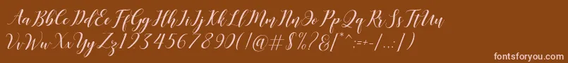 More about Desyanti Font Desyanti Font – Pink Fonts on Brown Background