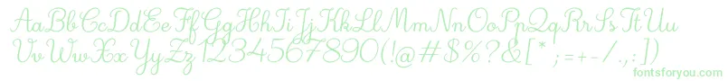 Fonte Deuxieme Rang Italic – fontes verdes