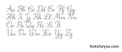 Шрифт Deuxieme Rang Italic