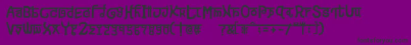 devanagarish Font – Black Fonts on Purple Background