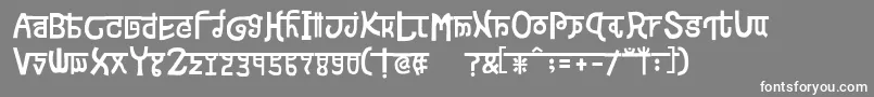 devanagarish Font – White Fonts on Gray Background