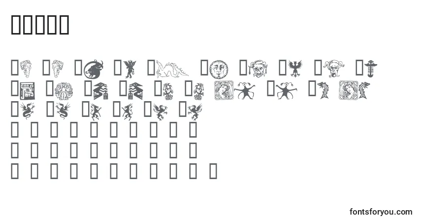 Шрифт DEVID    (124988) – алфавит, цифры, специальные символы