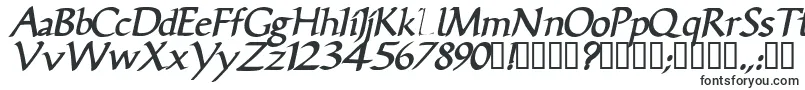 Шрифт VicisskBolditalic – наклонные шрифты