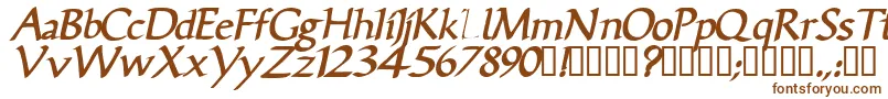 VicisskBolditalic Font – Brown Fonts