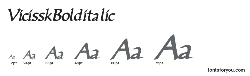 VicisskBolditalic Font Sizes