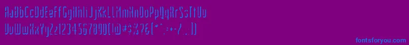 Devils Handshake Font – Blue Fonts on Purple Background