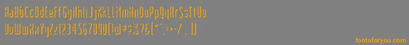 Devils Handshake Font – Orange Fonts on Gray Background