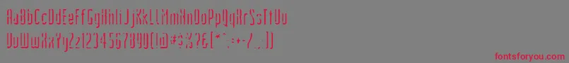 Devils Handshake Font – Red Fonts on Gray Background