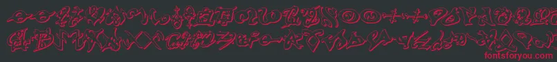 devilstongue3d Font – Red Fonts on Black Background