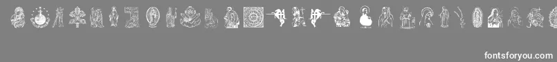 フォントDEVOTO FONT – 灰色の背景に白い文字