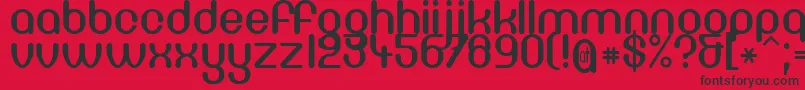 DF66C    Font – Black Fonts on Red Background