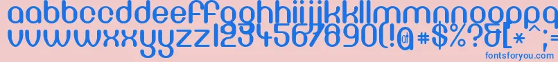 DF66C    Font – Blue Fonts on Pink Background