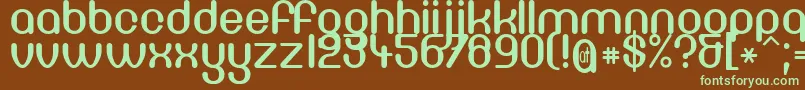 DF66C    Font – Green Fonts on Brown Background