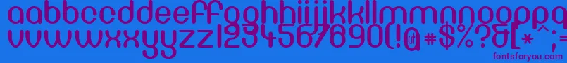 DF66C   -fontti – violetit fontit sinisellä taustalla