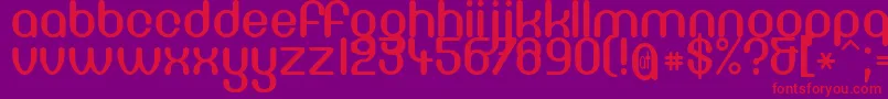 DF66C    Font – Red Fonts on Purple Background